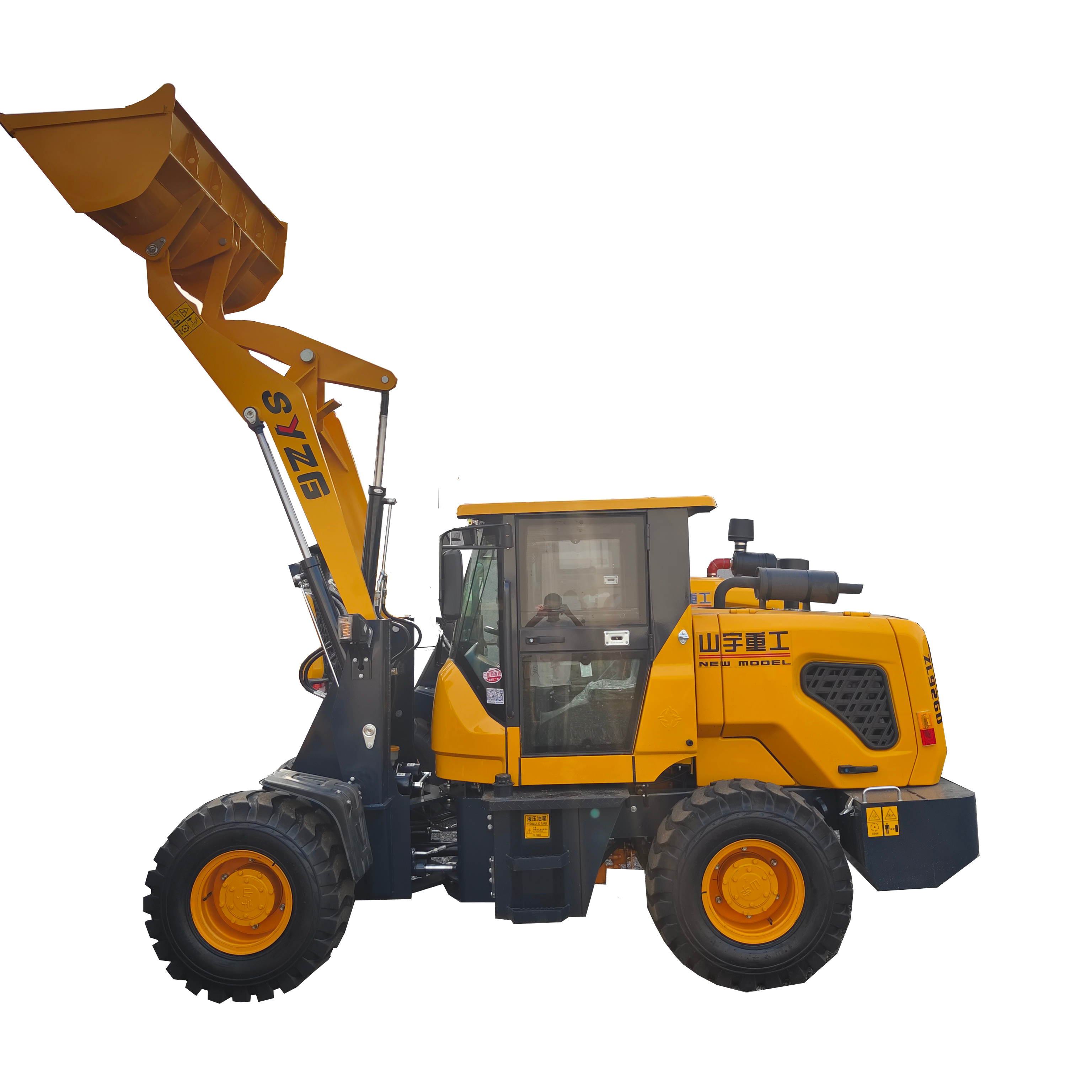 syzg zl-926d wheel loader   bucket loader with solid rubber tires