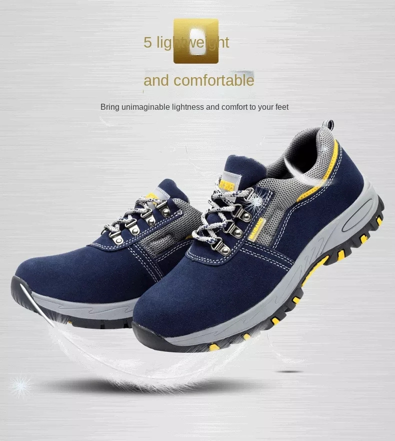 New Fashion Men's Casual Shoes Outdoor Drop Shipping Men Shoes Sneakers Steel Toe Men's Trendy Safety Shoes