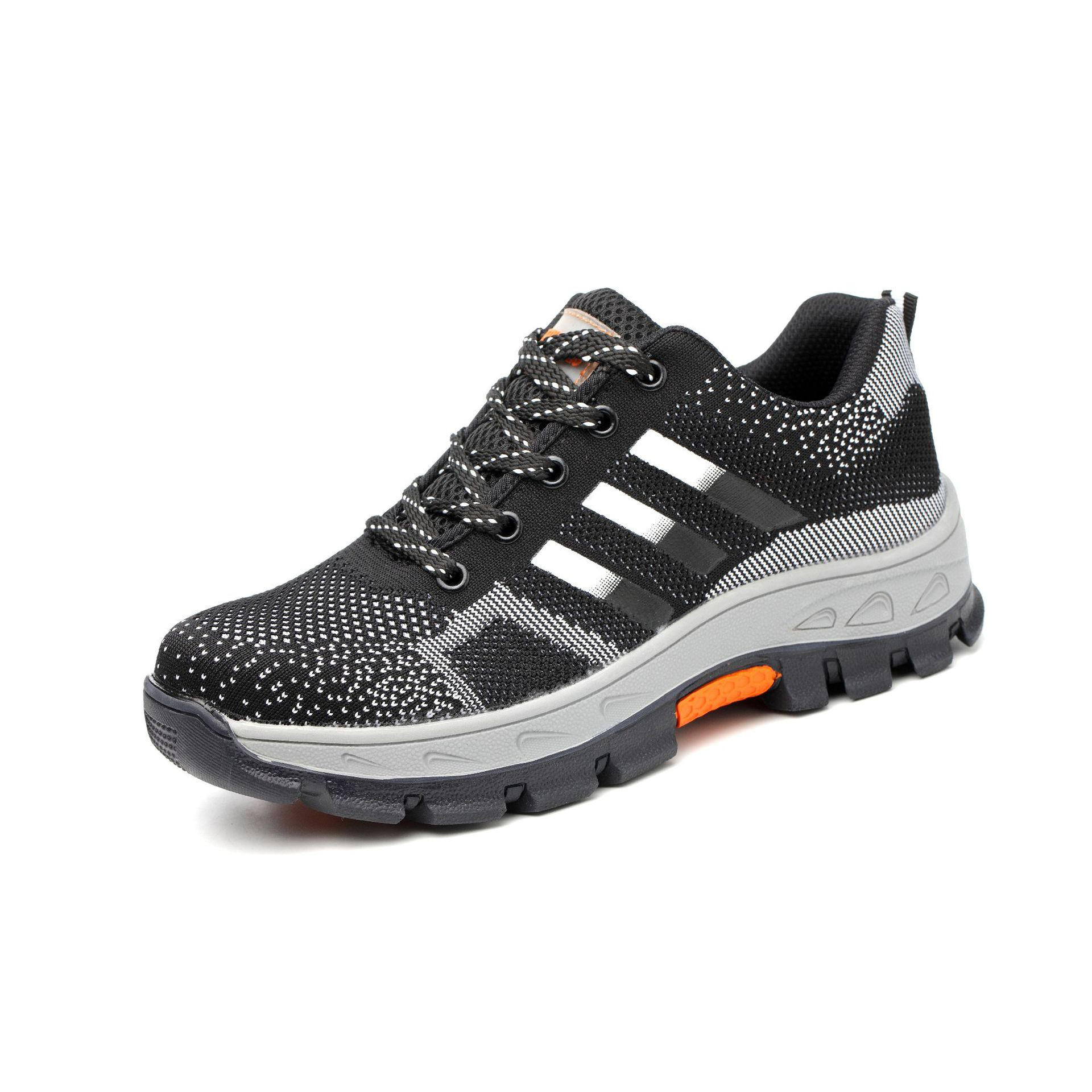 New Fashion Soft Breathable Wear Resistant Safety Shoes Shock Absorption Steel Toe Light Safety Shoes