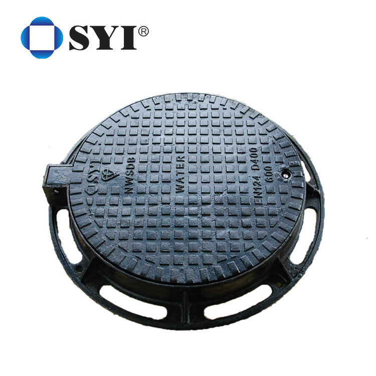 EN124 Heavy Duty Waterproof Square Double Triangle Ductile Iron Manhole Cover En124 D400 In China