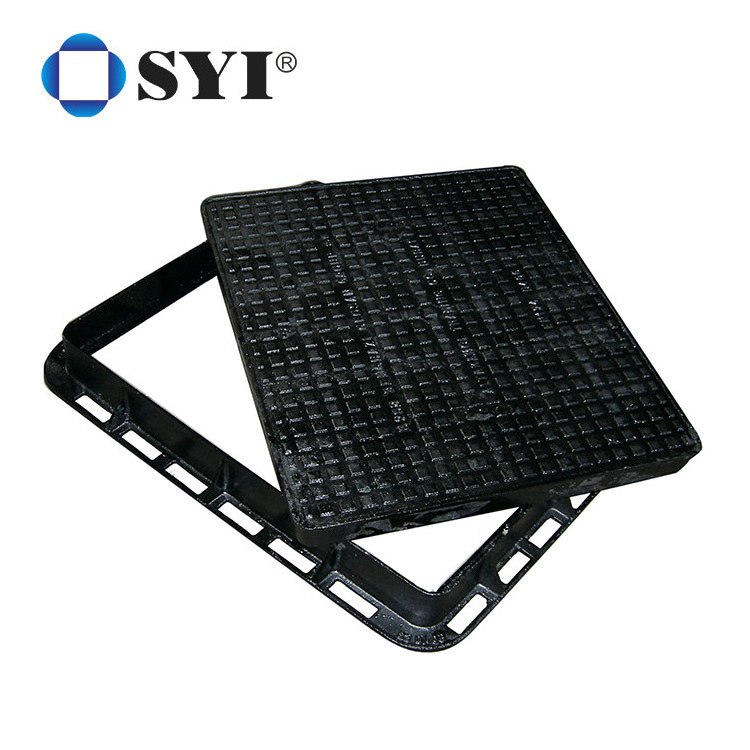 EN124 Heavy Duty Waterproof Square Double Triangle Ductile Iron Manhole Cover En124 D400 In China