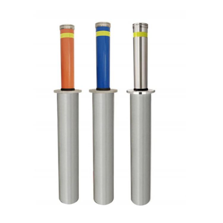 High quality Security Road Traffic Stainless Steel Bollard Barrier Control Automatic Bollard