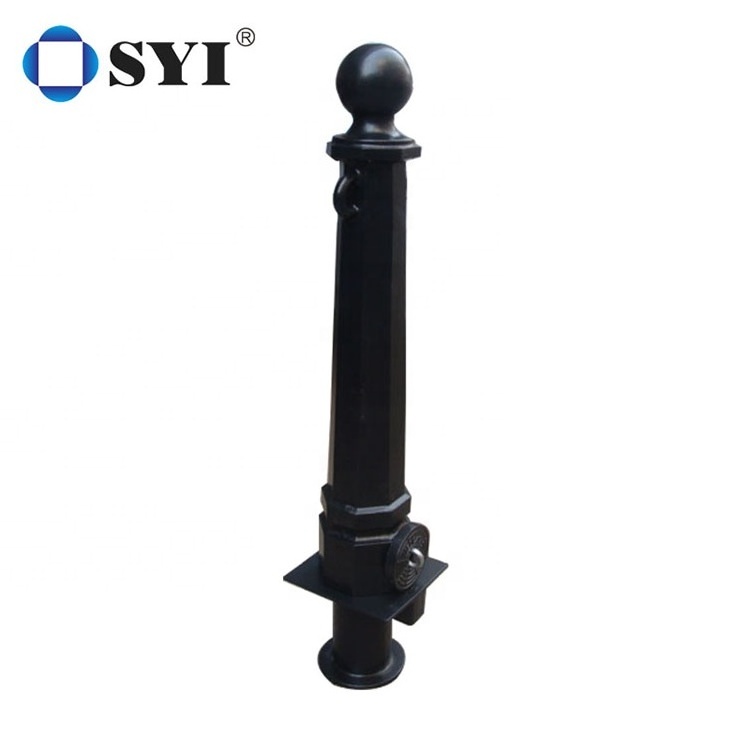 Steel Pipe Cast iron bollards outdoor pedestrian safety barriers Cast removable Bollard