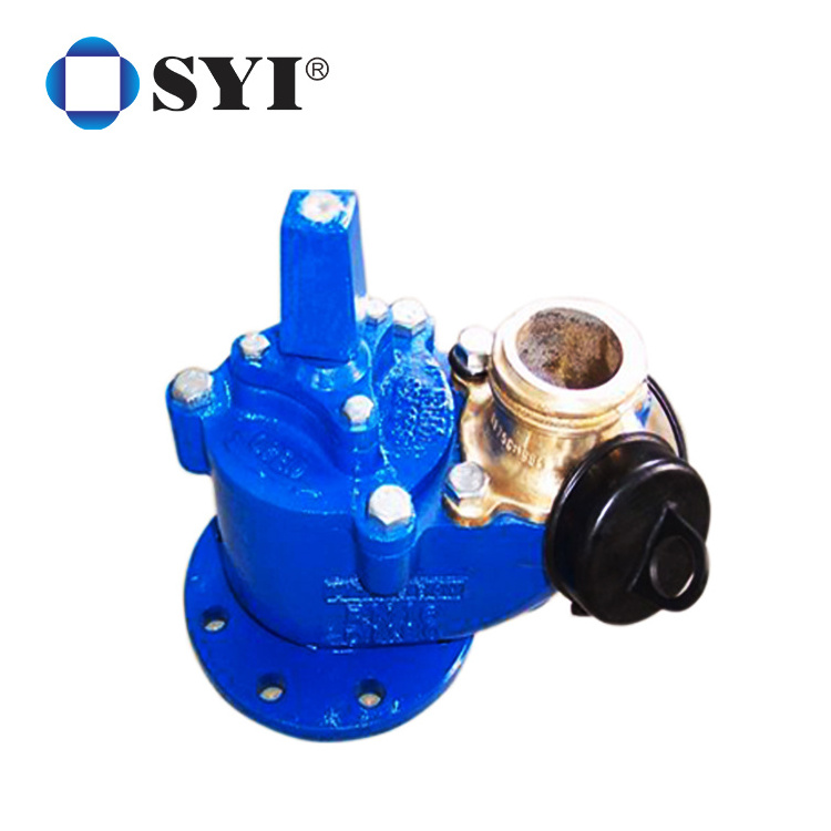 flange outlet fire hydrant 2 way breeching water inlet valve for hose parts