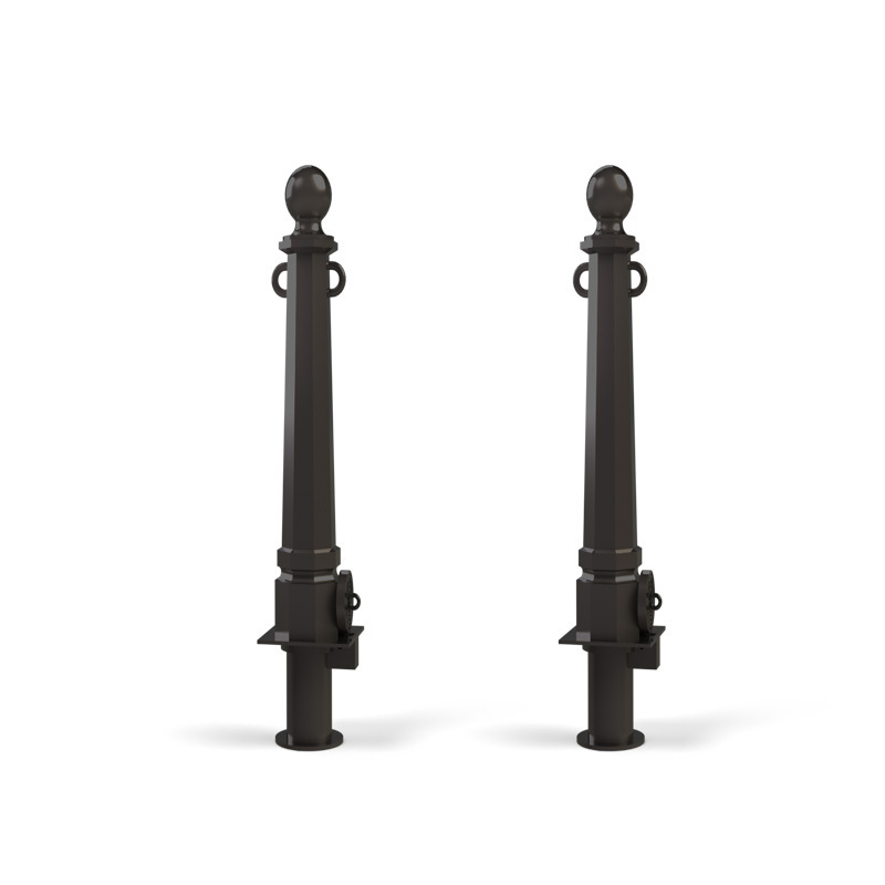 Steel Pipe Cast iron bollards outdoor pedestrian safety barriers Cast removable Bollard