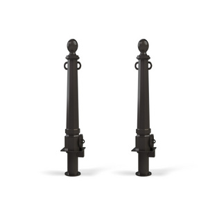 Steel Pipe Cast iron bollards outdoor pedestrian safety barriers Cast removable Bollard