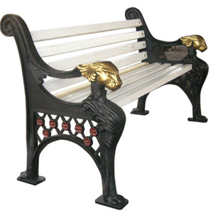 Cast Iron Garden Benches with Slats Garden Outdoor Wooden Bench