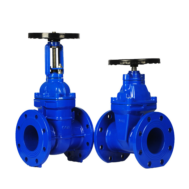 DIN 3352 F4 Water Treatment Ductile Iron Body Rising Stem Metal Seated Gate Valve