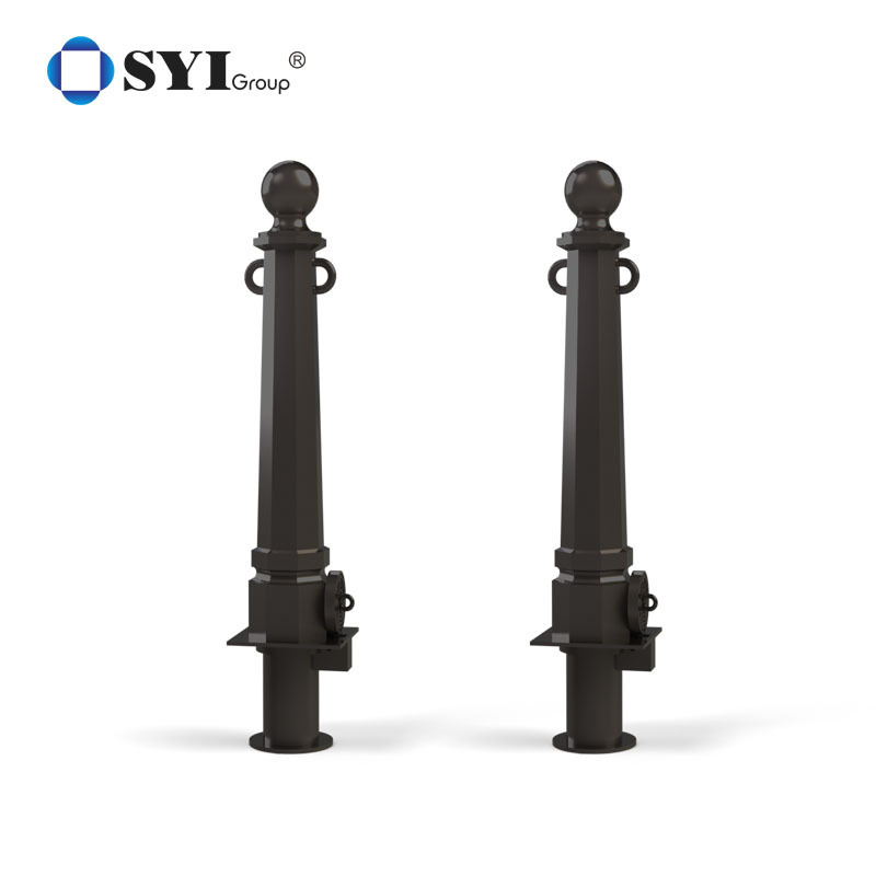 Steel Pipe Cast iron bollards outdoor pedestrian safety barriers Cast removable Bollard