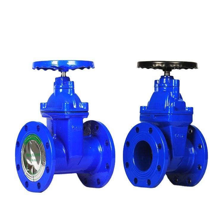 Excellent Corrosion Protection BS5163 Ductile Iron Double Flanged Resilient Seat Gate Valves