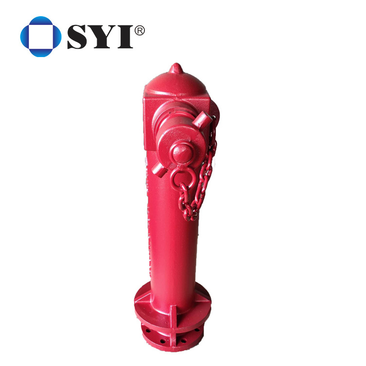 SYI BS750 Outdoor Cast Iron Pillar Double Outlet Fire Hydrant Price