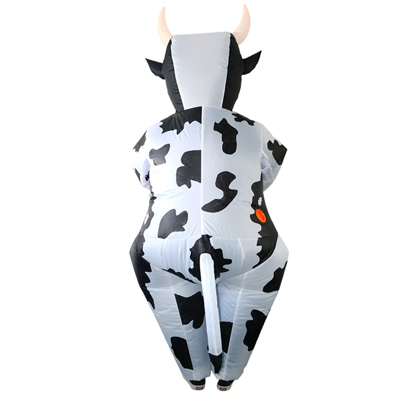 Cow Inflatable Costume Dairy Cows Inflatable Costume Kids Jumpsuit Milk Cow Halloween Costumes Cosplay Blow Up Suit for Adult