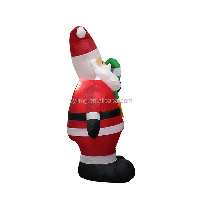 1.2M Santa Claus inflatable Outdoor Giant Soldier Blow up Christmas Advertising Inflatable Xmas Holiday Party Inflatable