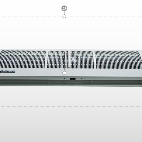 cooling air curtain with high speed for malls,groceries and airports with AC cross flow