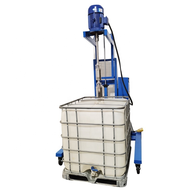 Liquid agitators  IBC TON bucket agitators strong power ibc tank 1000 liters electrical motor