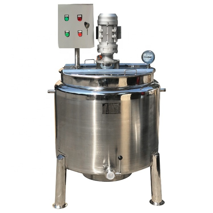 Stainless steel double-layer liquid fertilizer mixing tank, high-speed dispersion heating mixing tank