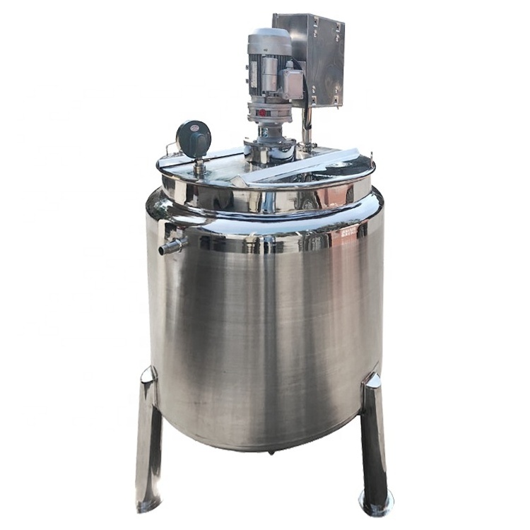 Stainless steel double-layer liquid fertilizer mixing tank, high-speed dispersion heating mixing tank