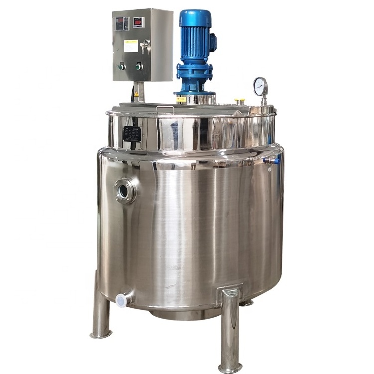 Stainless steel double-layer liquid fertilizer mixing tank, high-speed dispersion heating mixing tank