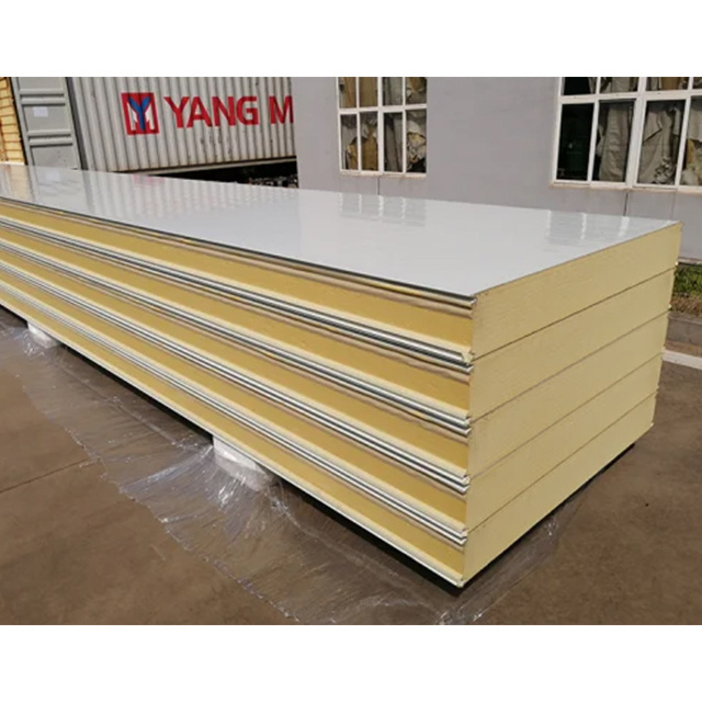 Insulated Metal Siding Prefabricated Wall Panel Polyurethane Foam Sandwich Panel