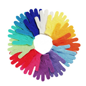 New five-finger bath scrubbers for daily use, household thickened, skin-friendly, exfoliating nylon scrub back towel