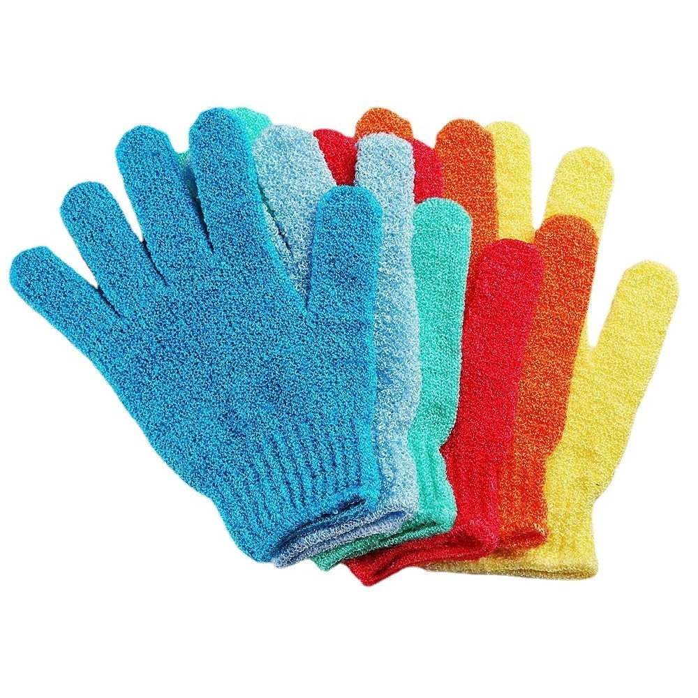 New five-finger bath scrubbers for daily use, household thickened, skin-friendly, exfoliating nylon scrub back towel