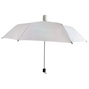 Waterproof Plastic Cover 21 inch 8 Panel Promotion brand 3 Foldable Manual Open Rain Umbrella Planted Frame