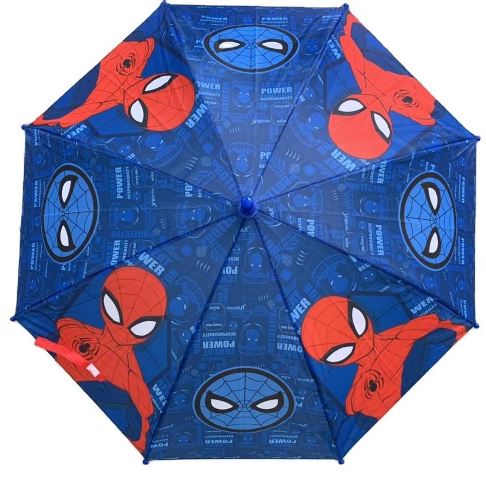 Spider Man Kid Rain Umbrella Customized Printed Promotion Gift 15 17 19 inch Size Manual open Fiberglass Rib Cartoon BSCI Audit