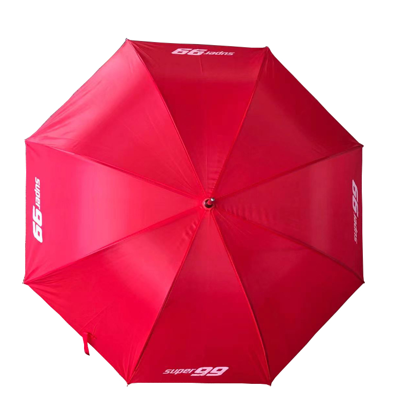 wholesale custom print logo red windproof 8k 28inch straight umbrella for adults