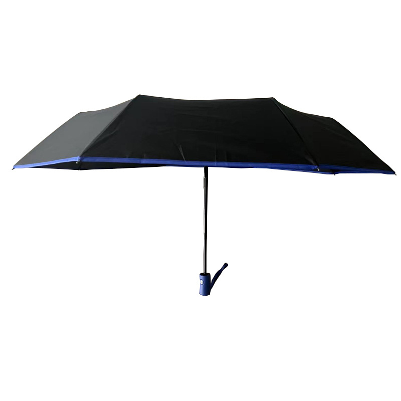 JIEMEI 2022 New style 3 folding umbrella with edge windproof function foldable umbrella