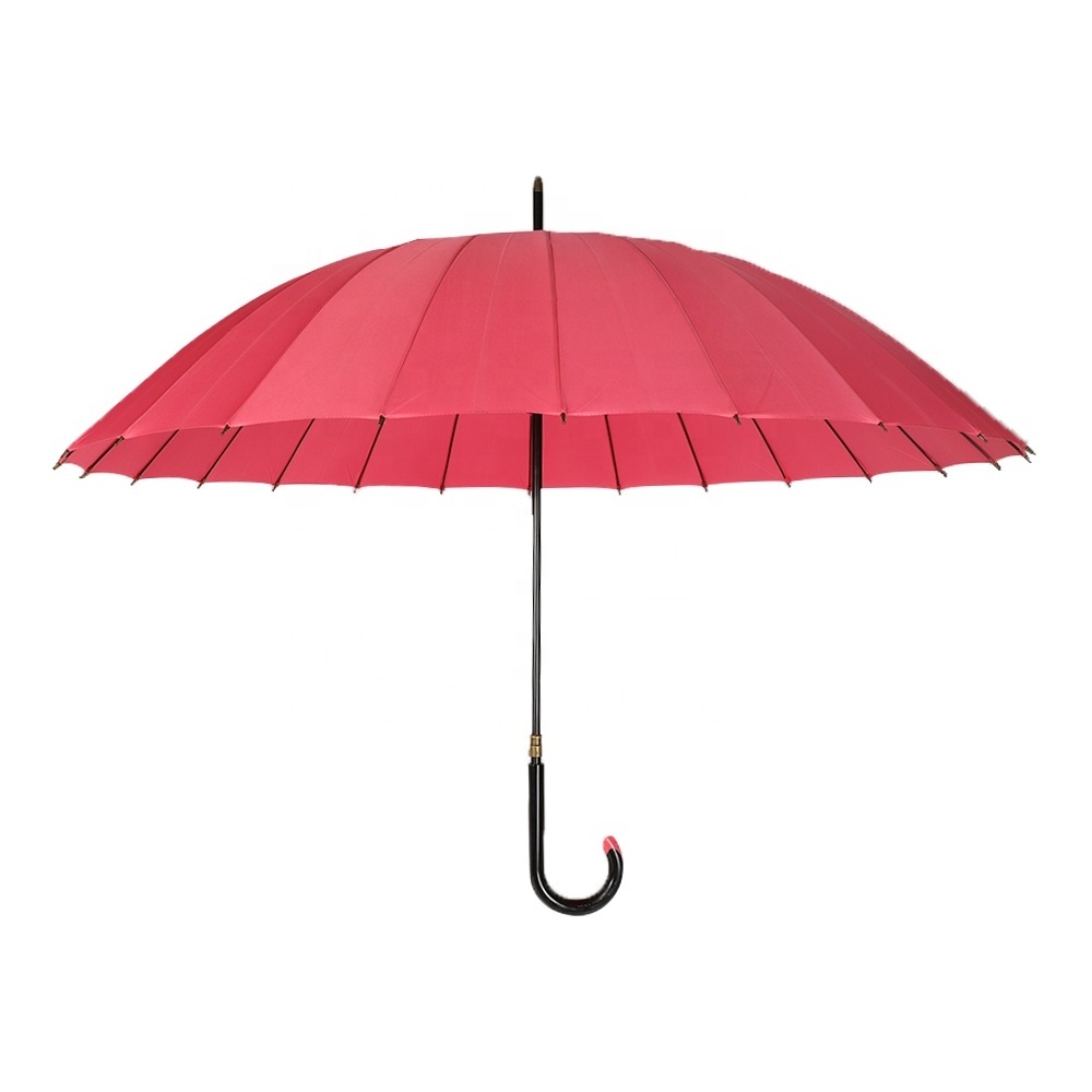 23inch with 24 ribs  manual open ladies pink umbrella gift umbrella