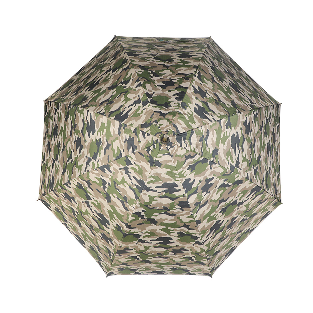 Golf Umbrella Big Size Auto Open Camouflage Green Design Color Fiber Frame