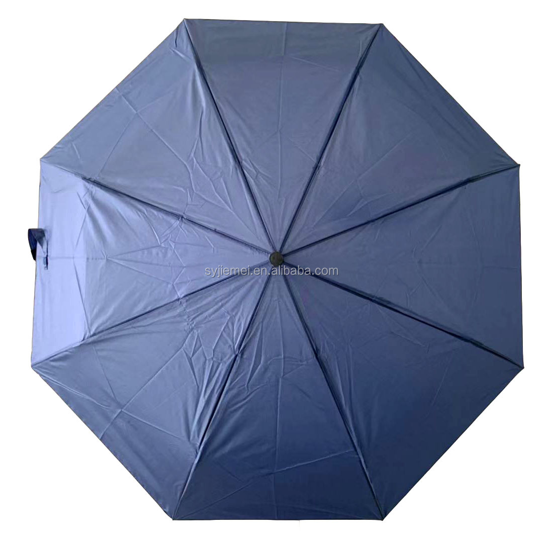 21 inch 8 panel manual open three folding umbrella with metal frame