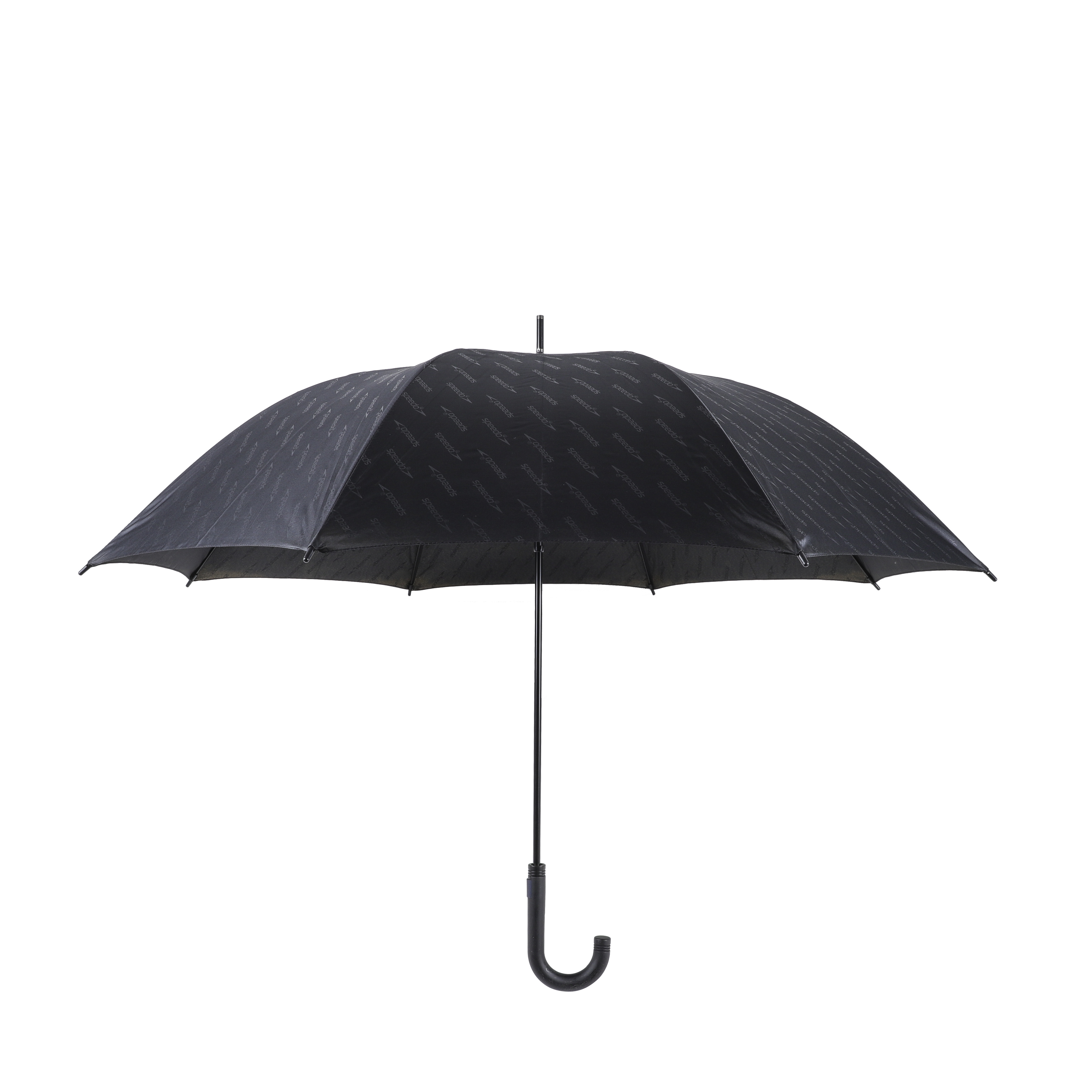 High Quality 23inch*8k black straight umbrella for men rubber coated J handle welcome customized