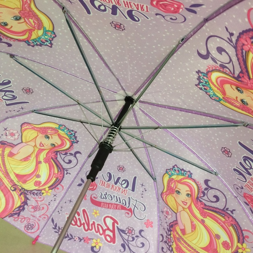 auto open 19''*8K kids umbrella with girls printing children umbrella