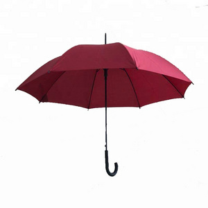 24 inch stick umbrella with J handle for promotion straight umbrella