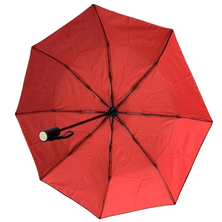 Colorful Change 21 Inch Double Layer Two Canopy Rain Design 3 Folding Umbrella Wet Color Turn Magic Designer Automatic Opening