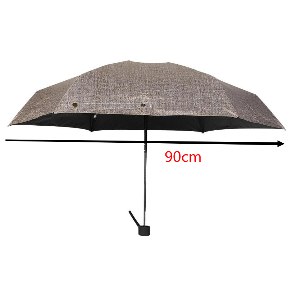 19 Inch Small Light Adult 5 Folding Rain Umbrella with Black Coating Sun Block UV Pocket Mini Square Umbrella OEM Logo Printing