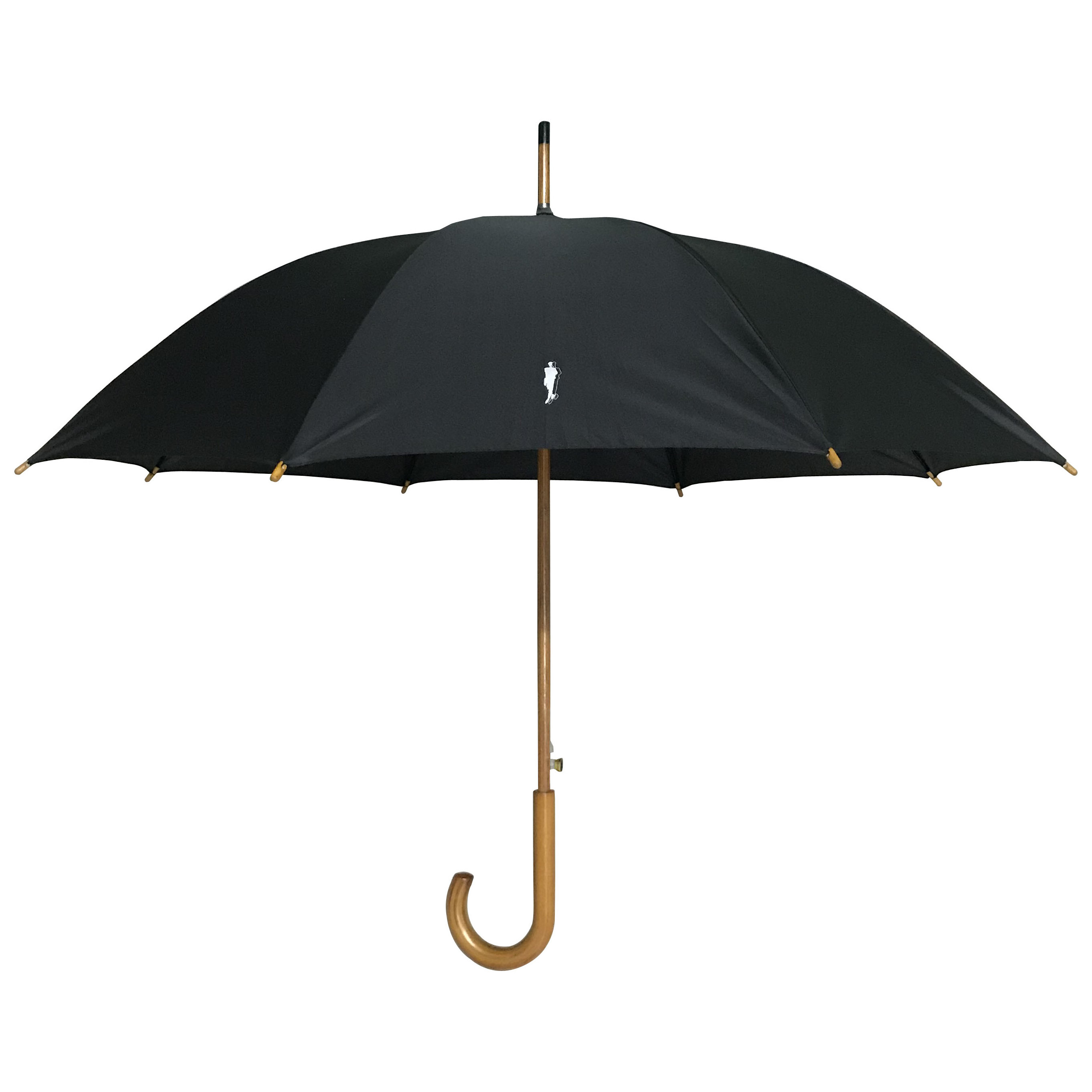 23inch *8k straight umbrella 190T pongee fabric with wooden handle umbrella wood