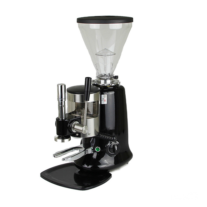 commercial burr coffee grinder for espresso with tamper