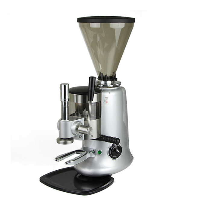 commercial burr coffee grinder for espresso with tamper