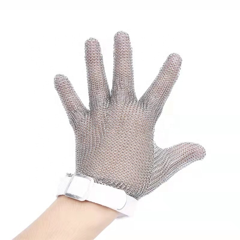 Stainless Steel Cut Resistant Gloves Butcher Stainless Steel Ring Metal Mesh Gloves Cut Resistant Gloves