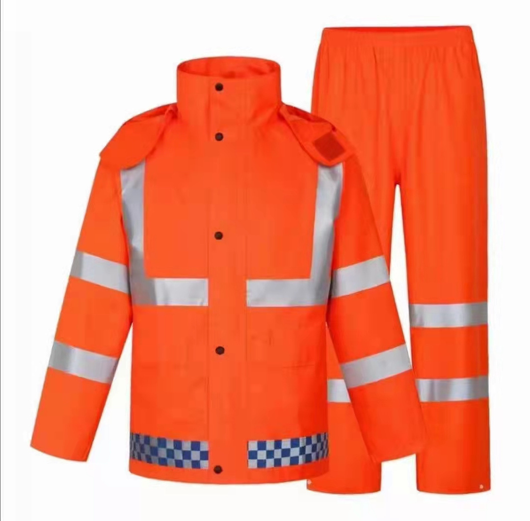 HOT Hi Vis Multi-function Winter Reflective Jacket And Safety Raincoat