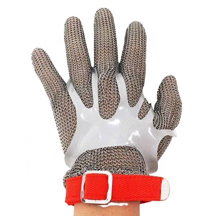 Stainless Steel Cut Resistant Gloves Butcher Stainless Steel Ring Metal Mesh Gloves Cut Resistant Gloves