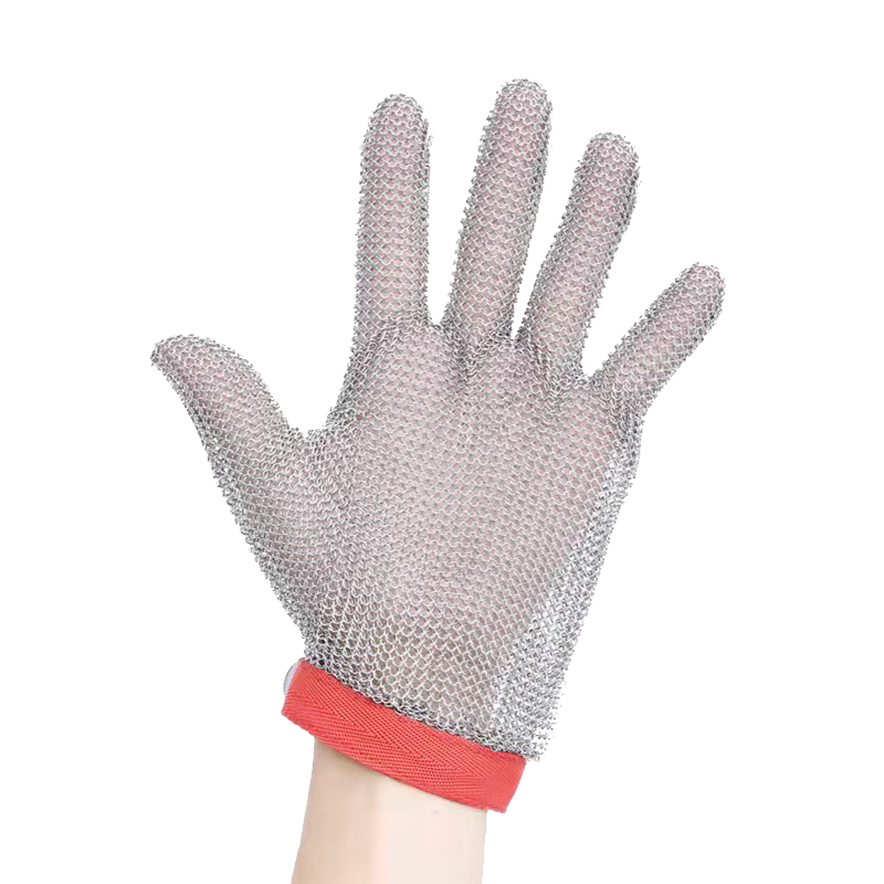 Stainless Steel Cut Resistant Gloves Butcher Stainless Steel Ring Metal Mesh Gloves Cut Resistant Gloves