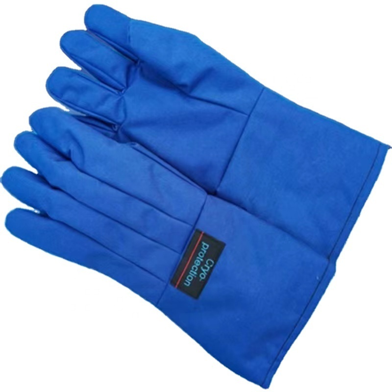 High Quality Cryo Protective Liquid Nitrogen Gloves Anti Low Temperature Liquid Nitrogen Cryogenic Protective Gloves