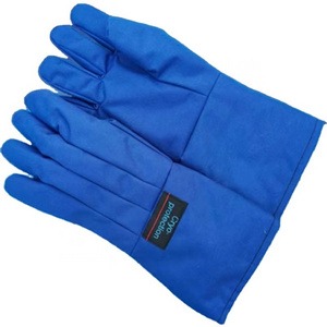 High Quality Cryo Protective Liquid Nitrogen Gloves Anti Low Temperature Liquid Nitrogen Cryogenic Protective Gloves