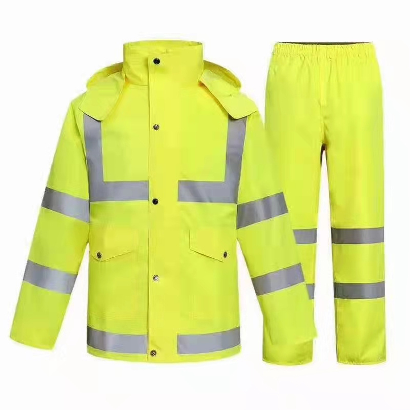 HOT Hi Vis Multi-function Winter Reflective Jacket And Safety Raincoat