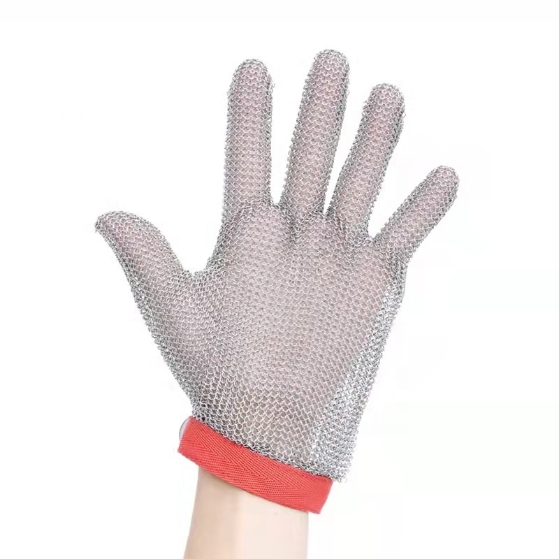 Stainless Steel Cut Resistant Gloves Butcher Stainless Steel Ring Metal Mesh Gloves Cut Resistant Gloves