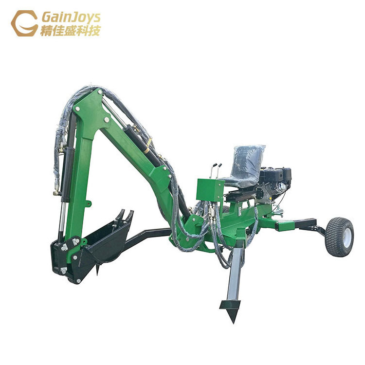 Gainjoys 9hp towable backhoe used towable backhoe towable backhoe for sale