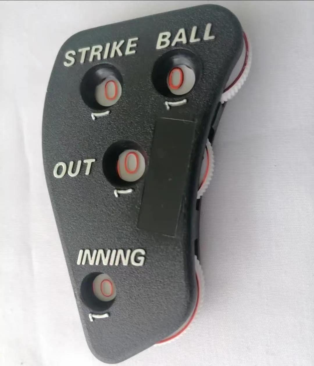 Referee Counter Plastic Press Strip Design 4 Wheel Baseball  Umpire Indicator Umpire Clicker